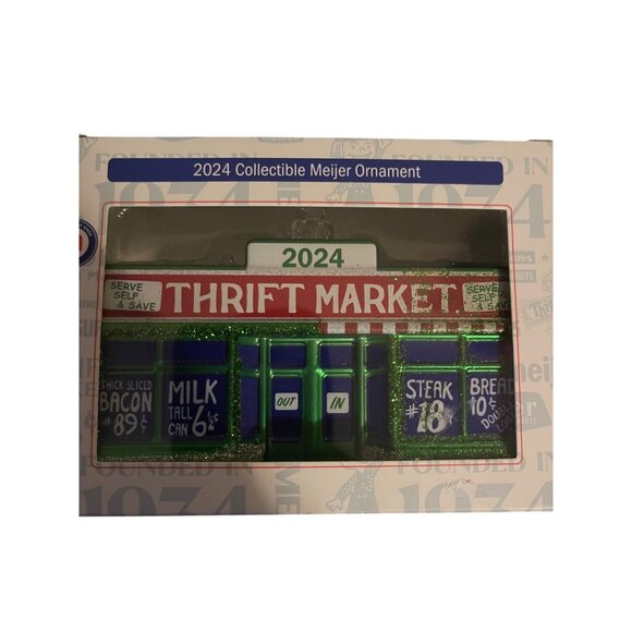 2024 Meijer Thrift Market Collectible Holiday Ornament First in Five Year Series - Picture 3 of 9